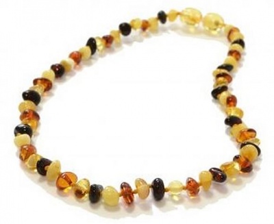 Half Baroque Amber Necklace